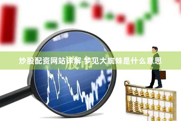 炒股配资网站详解 梦见大蜘蛛是什么意思